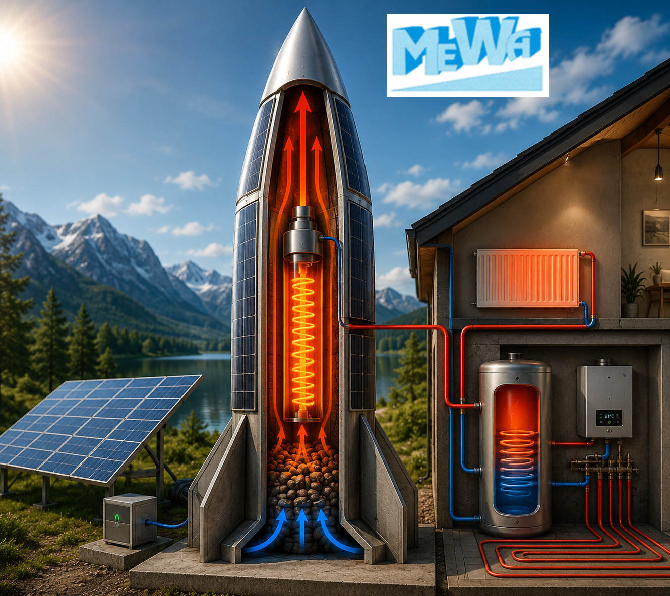 Mewa Heizrakete für PV-Überschuss verheizen
