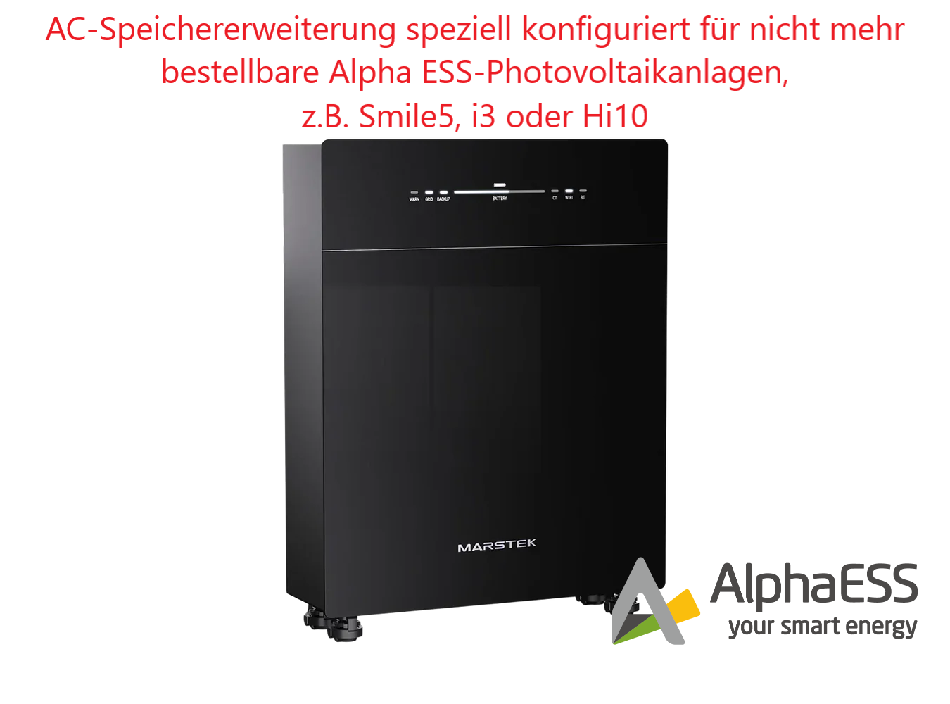 Batteriespeichererweiterung je 5 kWh für nicht mehr bestellbare Alpha ESS-Anlagen
